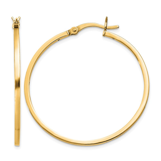 Sterling silver hoop earrings