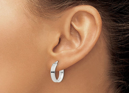 Sterling Silver Hoop Earrings (Style QE8105SP)
