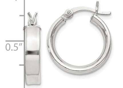 Sterling Silver Hoop Earrings (Style QE8105SP)