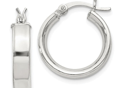 Sterling Silver Hoop Earrings (Style QE8105SP)
