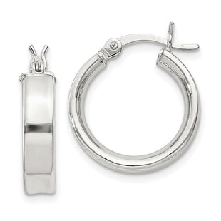 Sterling Silver Hoop Earrings (Style QE8105SP)