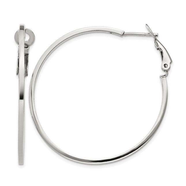 Sterling silver hoop earrings