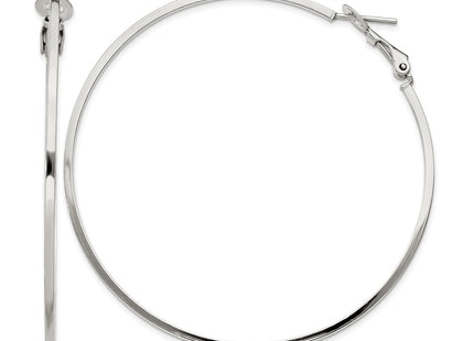 Sterling silver hoop earrings