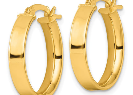 Sterling silver hoop earrings, alternate view