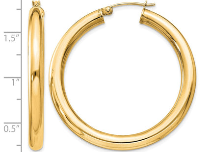 Sterling silver hoop earrings, alternate view