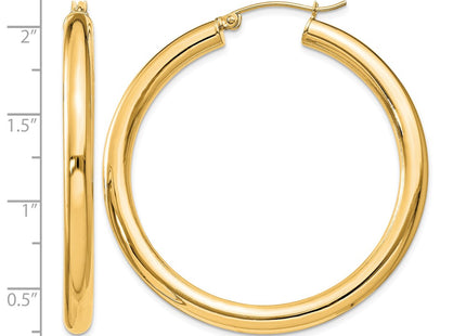 Sterling silver hoop earrings, alternate view