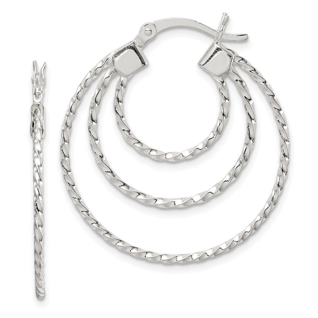 Sterling Silver Earrings Style QE8200 - Classique Jewelry Inc.