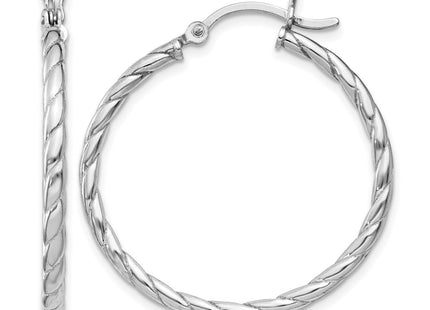 Sterling silver hoop earrings