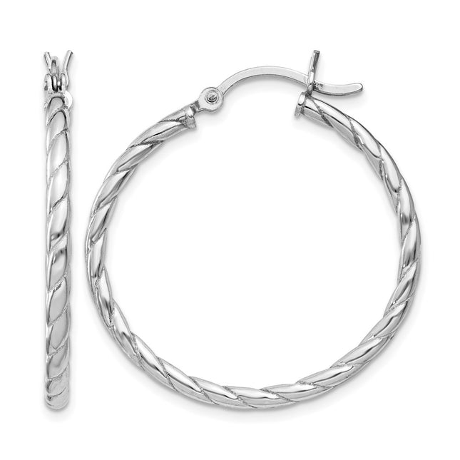 Sterling silver hoop earrings