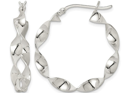 Sterling silver hoop earrings