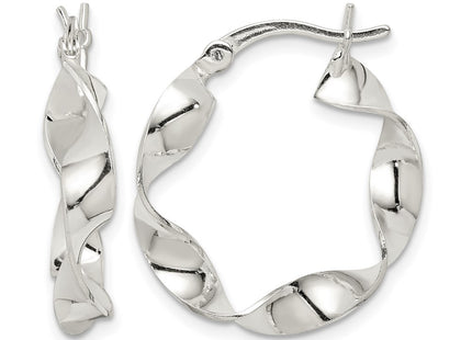 Sterling silver hoop earrings