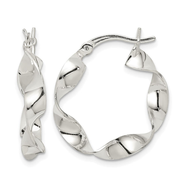 Sterling silver hoop earrings