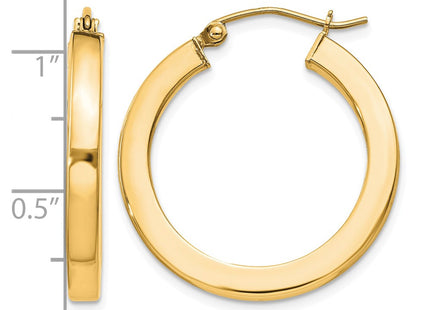 Sterling silver hoop earrings, alternate view