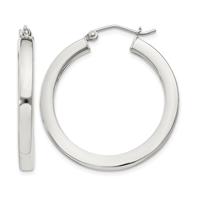Sterling silver hoop earrings