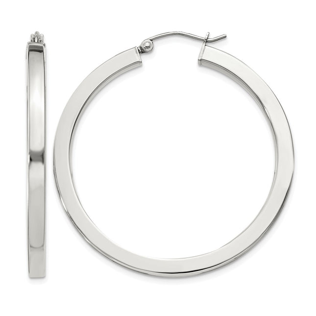 Sterling silver hoop earrings