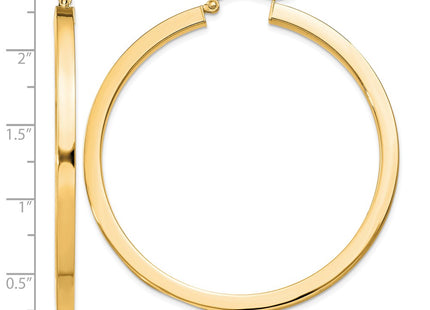 Sterling silver hoop earrings, alternate view
