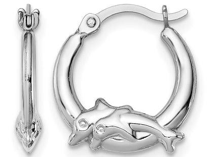 Sterling silver hoop earrings