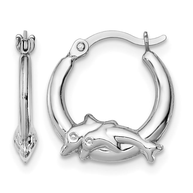 Sterling silver hoop earrings