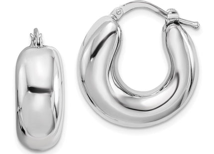 Sterling silver hoop earrings