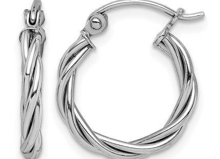 Sterling silver hoop earrings
