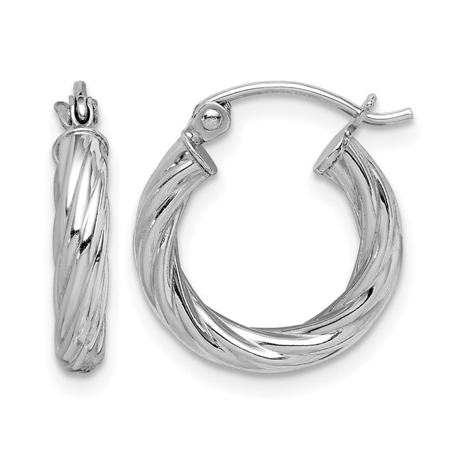 Sterling silver hoop earrings
