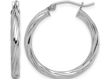 Sterling silver hoop earrings