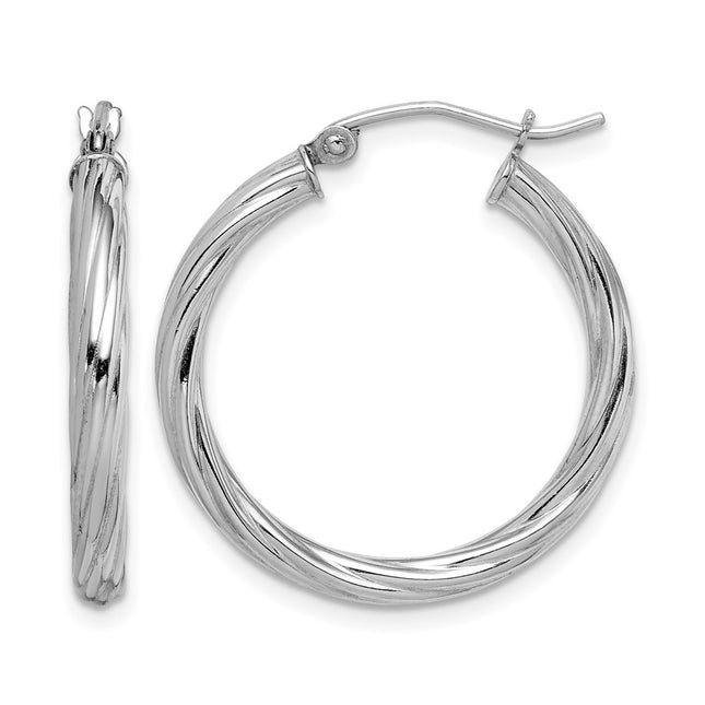 Sterling silver hoop earrings