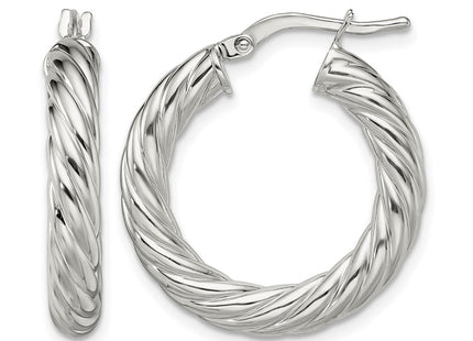 Sterling silver hoop earrings
