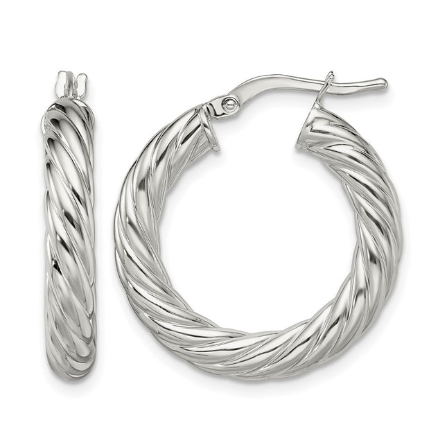 Sterling silver hoop earrings