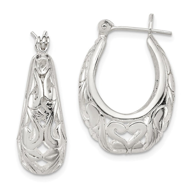 Sterling Silver Earrings Style QE8371 - Classique Jewelry Inc.