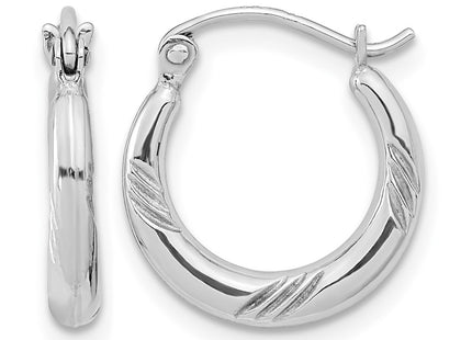 Sterling silver hoop earrings