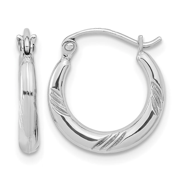 Sterling silver hoop earrings