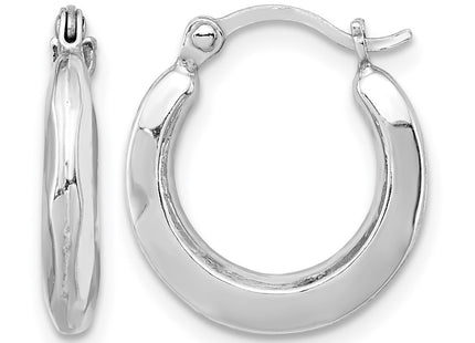 Sterling silver hoop earrings