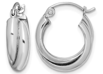 Sterling silver hoop earrings