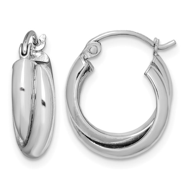 Sterling silver hoop earrings