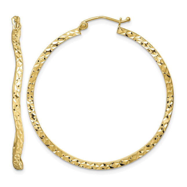 Sterling silver hoop earrings