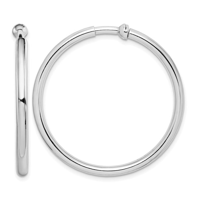 Sterling silver hoop earrings