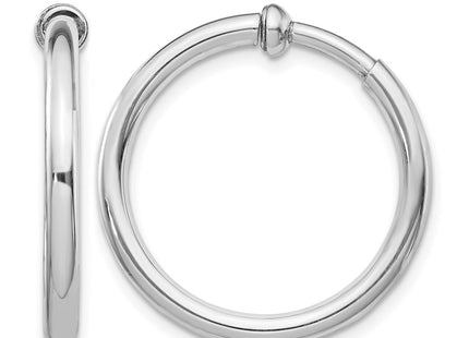 Sterling silver hoop earrings