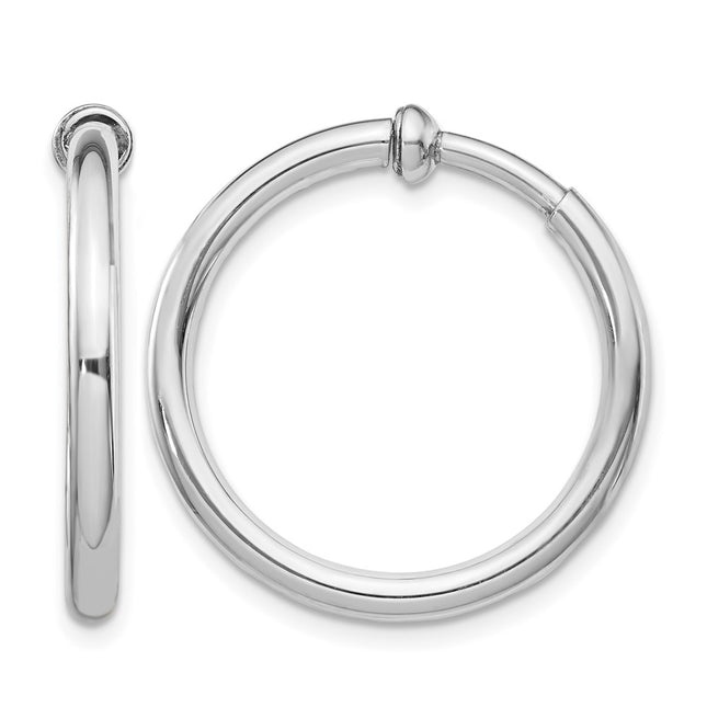 Sterling silver hoop earrings