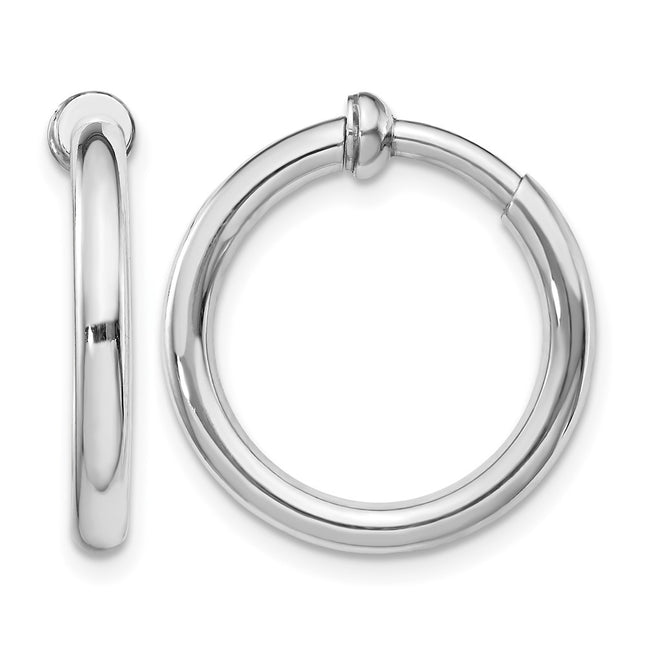 Sterling silver hoop earrings