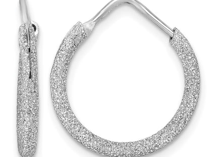 Sterling silver hoop earrings
