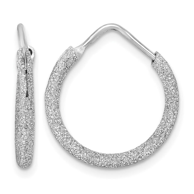 Sterling silver hoop earrings