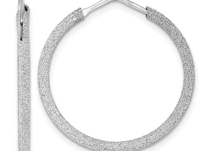 Sterling silver hoop earrings