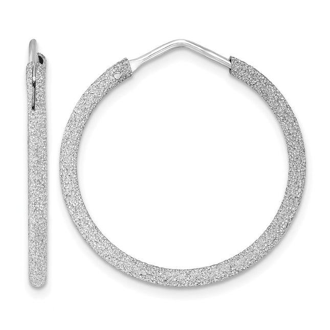 Sterling silver hoop earrings