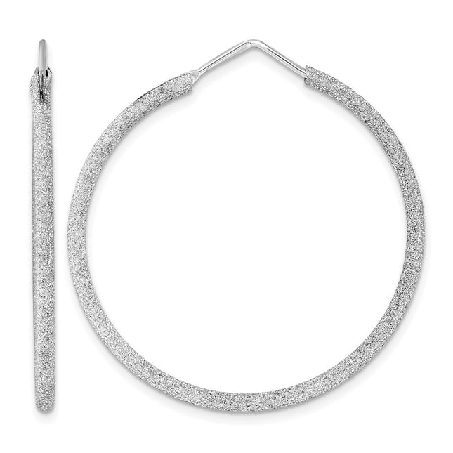 Sterling silver hoop earrings