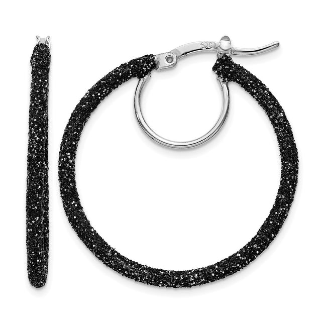 Sterling silver hoop earrings