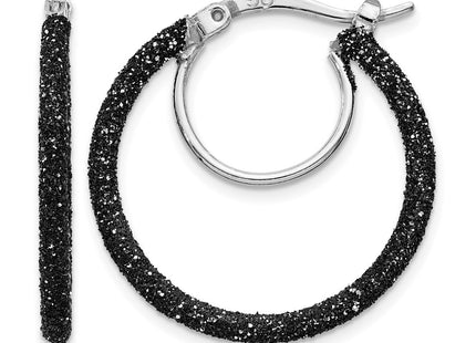 Sterling silver hoop earrings