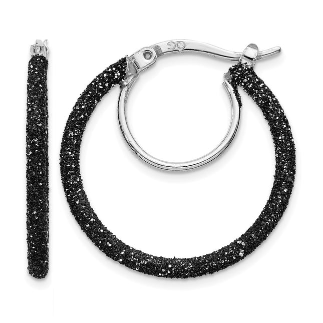 Sterling silver hoop earrings