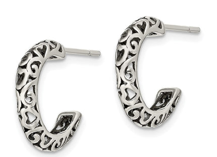 Sterling Silver Earrings Style QE8597 - Classique Jewelry Inc.