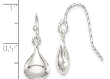 Sterling Silver Shepherd Hook Earrings (Style QE8616)